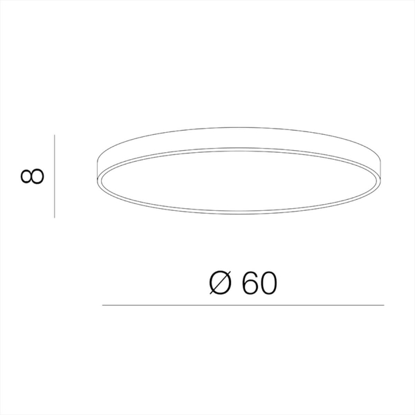 Plafon sufitowy Marcello AZ5083 LED 60W 3000-6500K pierścień złota