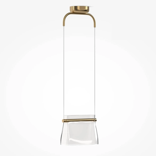 Lampa wisząca Cabaret MOD170PL-L8BS3K LED 8W 3000K przezroczysty mosiądz