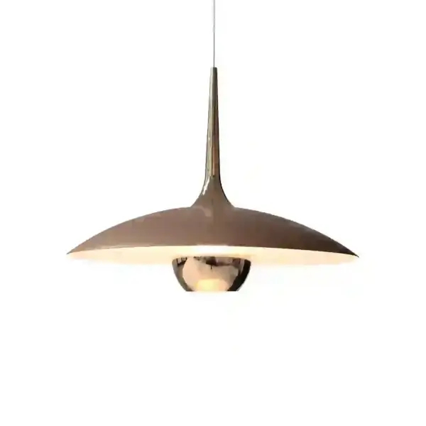 Wisząca lampa kopuła MANUKA złota czarna P0674 1xLED 12W 3000K metalowa