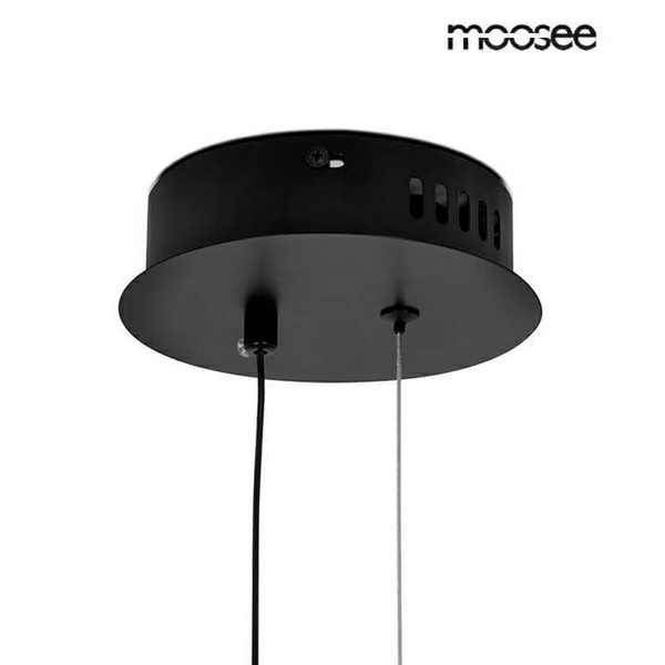 Lampa wisząca ring Circulo MSE010100373 Moosee LED 43W 3000K czarna