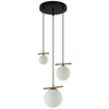 Potrójna lampa wisząca Merseta PND-463323A-BRO+W Italux balls antyczny brąz