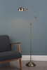 Podłogowa lampa vintage Ranger RAN4975 Dar Lighting regulowana mosiądz