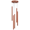 Nowoczesna zwisająca lampa Sopel 5 41459 metalowe tubki ceglane