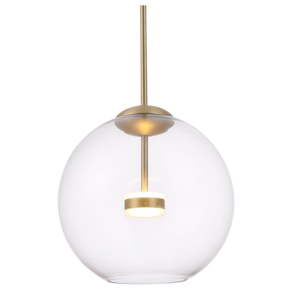 Wisząca lampa nad stół Cometa MOD056PL-L12G3K LED 3000K kula złota