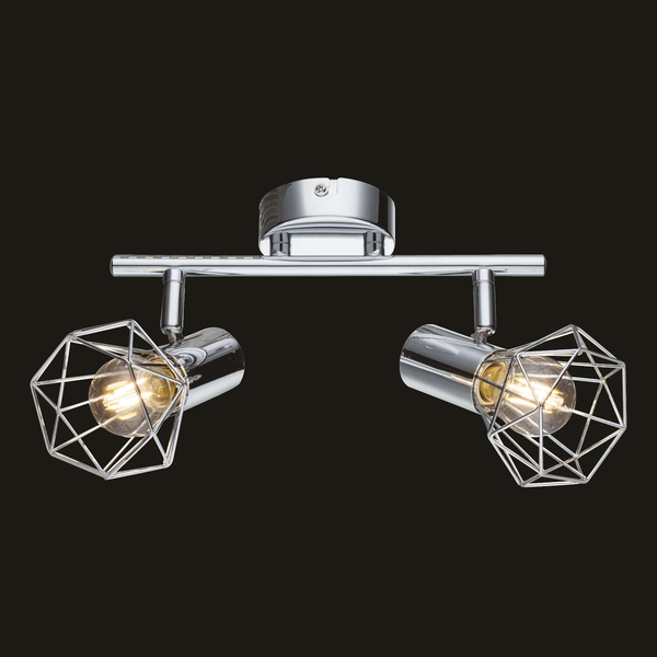 Plafon LAMPA sufitowa XARA 54802-2 Globo druciana OPRAWA ścienna KINKIET regulowany drut chrom