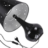 Ceramiczna LAMPKA stojąca LARYSA 03806 Ideus abażurowa LAMPA stołowa czarna