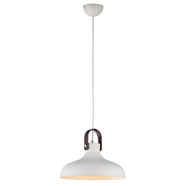 Kopułowa lampa zwieszana TESSIO AZ1289 Azzardo do salonu biały