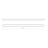 Natynkowa listwa sufitowa Batten EK9840 LED 36W 4000K biała