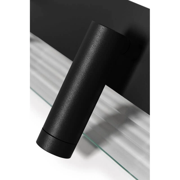 Lampa szklana ścienna Riflo RIWD62004 LED 4,8W 4000K podwójna czarna