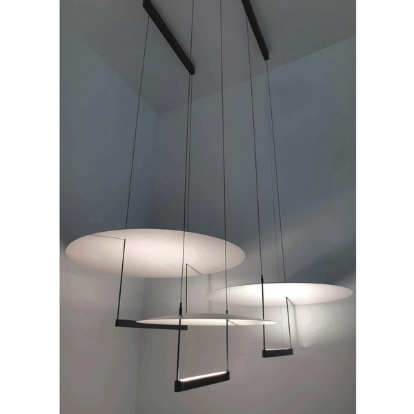 Wisząca lampa salonowa PORTOFINO AZ5636 Azzardo LED 23W 3000K biały czarny
