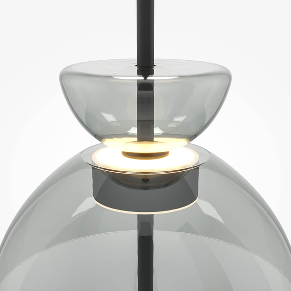 Lampa do sypialni zwis Bangkok MOD185PL-L11B3K2 LED 12W 3000K czarny szary