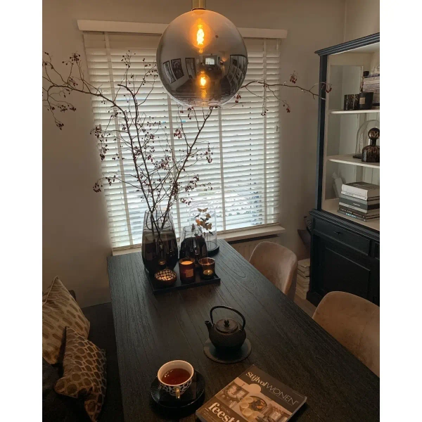 Loftowa lampa wisząca Julius 34438/40/65 Lucide szklana czarna złota