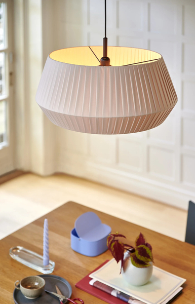 Wisząca lampa plisowana Dicte 2112373009 Nordlux nad stół beżowa