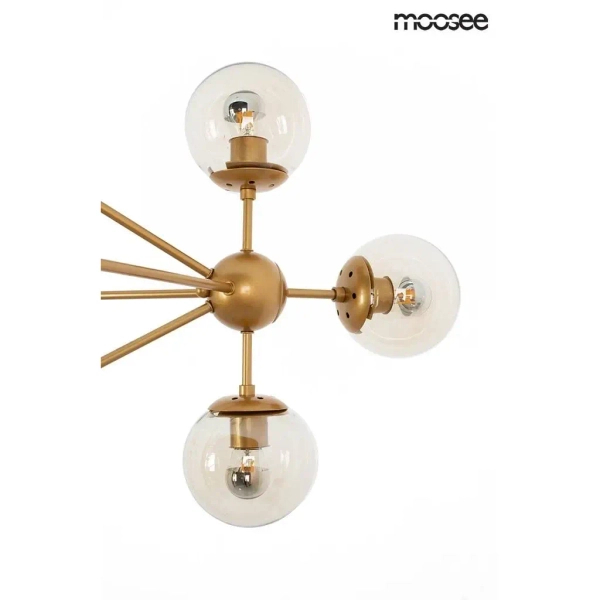 Lampa wisząca Astrifero MSE010100180 bursztynowa złotazłota