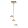 Minimalistyczna zwisająca lampa Bono Sabia 10720 mleczne kule beżowy