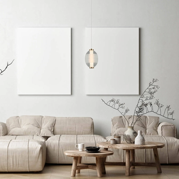 Wisząca lampa metalowa Rinot PND-45372-1-WH-CL LED 8W 3000K transparentna