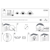 Lampa sufitowa z klipsem Egina 10553 Nowodvorski LED 10W 3000K czarna