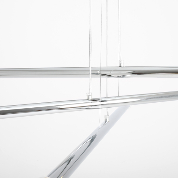 6-płomienny zwis Tubo 1072K4 Aldex lampa wisząca rurki do salonu chrom