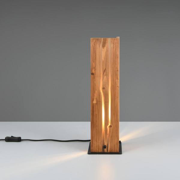 Nocna lampka do sypialni KARUNI 563300130 Trio z włącznikiem brązowy