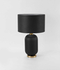 Stołowa lampa Tamiza LP-1515/1T big abażurowa czarna złota
