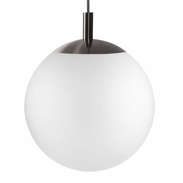 Wisząca lampa kulista ALUR 11140120 Kaspa szklana biała czarna