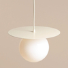 Wisząca lampa molekuła LOOP 1125G9_M Aldex szklana kremowy