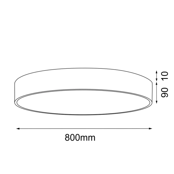 Salonowa lampa sufitowa okrągła Kengo 1408 metalowa złota