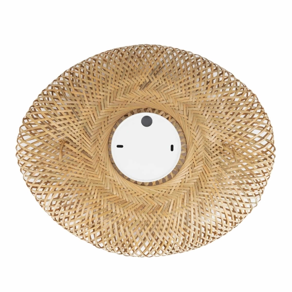 Plafon Havana 11170 japandi siatka koszyk bambusowy drewniany biały