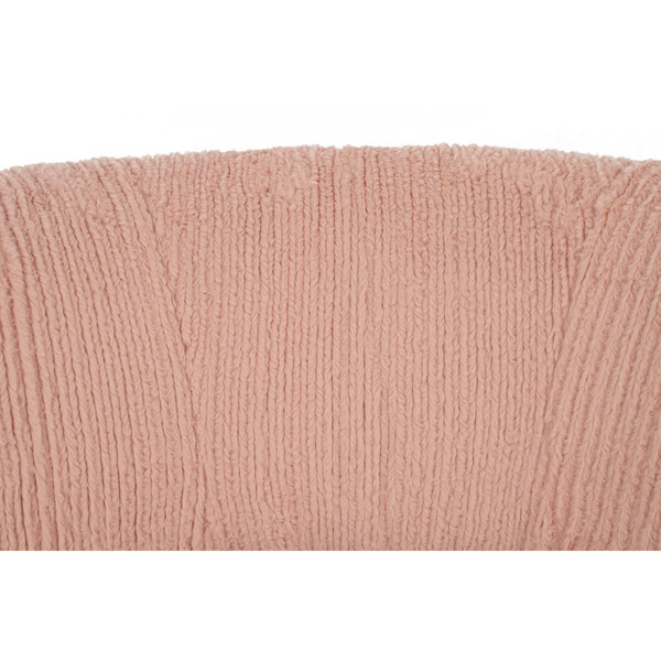 Tapicerowany fotel Low Teddy Pink HE510X-3.PECH.PINK do sypialni różowy 
