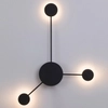 Ścienna LAMPA kinkiet AMADEO 6259 Rabalux metalowa OPRAWA dekoracyjna LED 10,5W 4000K furano molekuły czarna