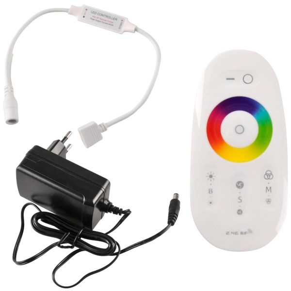 Zestaw taśma LED 319272 22W 3m zasilacz sterownik pilot biała