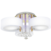 LAMPA sufitowa DRS8006/3 TR GL LED 180W Elem glamour OPRAWA crystal z pilotem złota biała