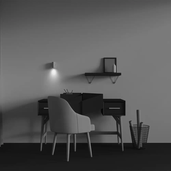 Ścienny kinkiet góra-dół Calipso C106WL-01-GU10-BS tubka mosiądz