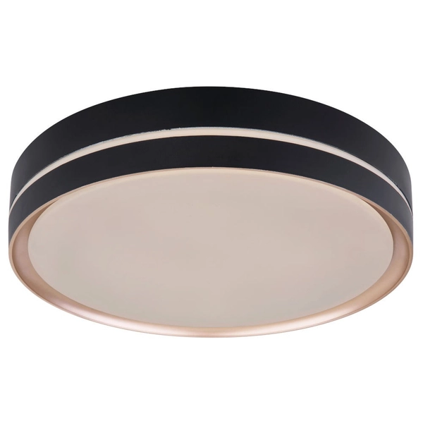 Nowoczesna LAMPA sufitowa MANNI 41759-24 Globo okrągły plafon LED 24W 2700K - 6500K z pilotem czarny