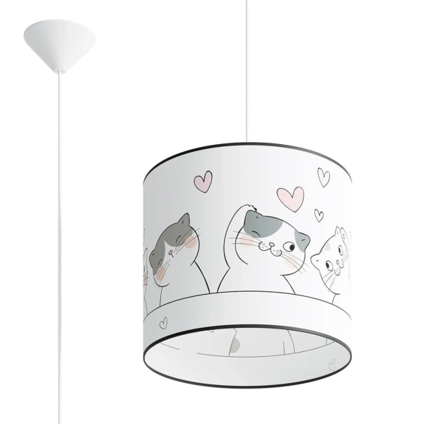 Wielokolorowa lampa wisząca CAT SL.1418 owalna 1xE27 nad wyspę