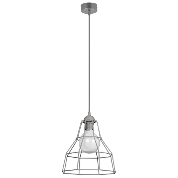 Lampa wisząca metalowa VEN W-CORF/A GR drut loft szary