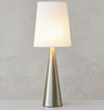 Lampa na biurko Conus 108624 Markslojd klosz materiałowy nikiel