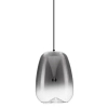 Szklana lampa wisząca JAREVIA LE45121 LED 3W 3000K do jadalni szara