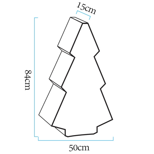 Lampa stojąca tarasowa X-Mass ES-CR021 Step LED 5W RGBW IP65 choineczka biała