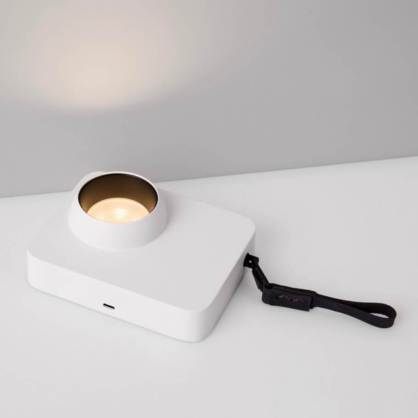 Lampka nocna PARINAS LE44507 LED 3W 3000K metalowa biała czarna