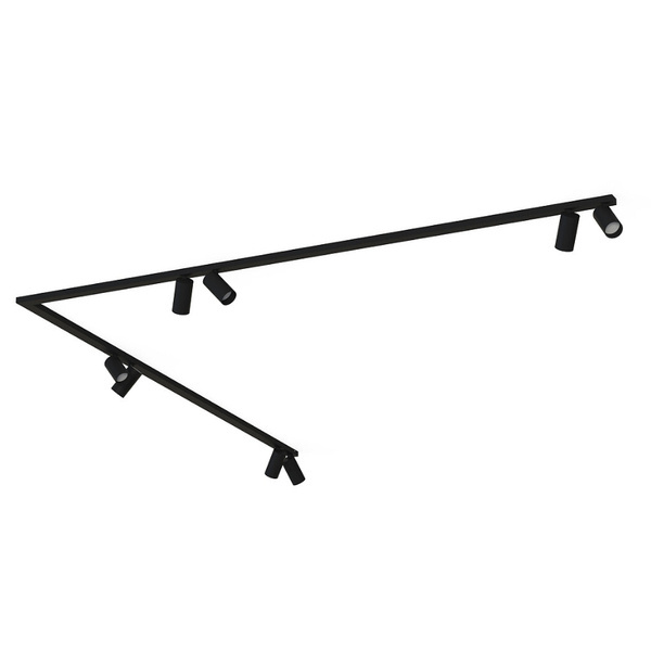 Reflektorowa lampa sufitowa Mono 7723 nowoczesna nad łóżko czarna