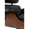Wypoczynkowy fotel Lounge KH1501100151 do salonu brązowy skórzany