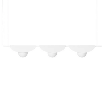 Potrójna lampa wisząca Sallo SAC311P0 do salonu nad stół biała
