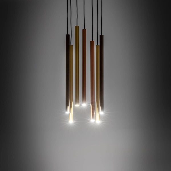 Okrągła lampa wisząca kaskada Laser 10704 Nowodvorski wielokolorowa