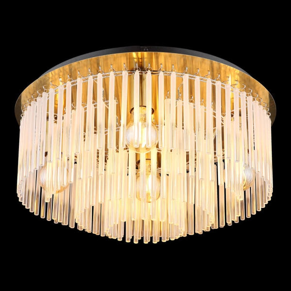 Sufitowa lampa glamour GORLEY 15698D1M szklana złota