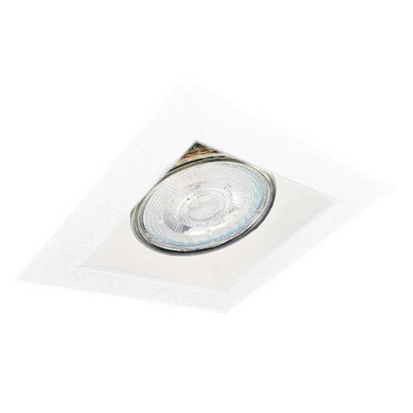 Punktowa lampa sufitowa Cage 3033 Shilo wpuszczana do zabudowy biała