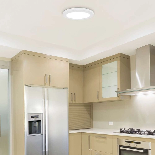 Plafon LAMPA okrągła SONNET 1490 Rabalux sufitowa OPRAWA wpust LED 30W 4000K metalowy biały