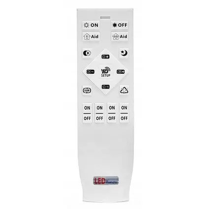 Dekoracyjna lampa sufitowa z pilotem 445 LED 72W 3000-6500K czarna