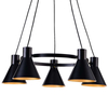 Lampa wisząca MORE 35-71163 industrialna zwis loftowy okrąg ring czarny