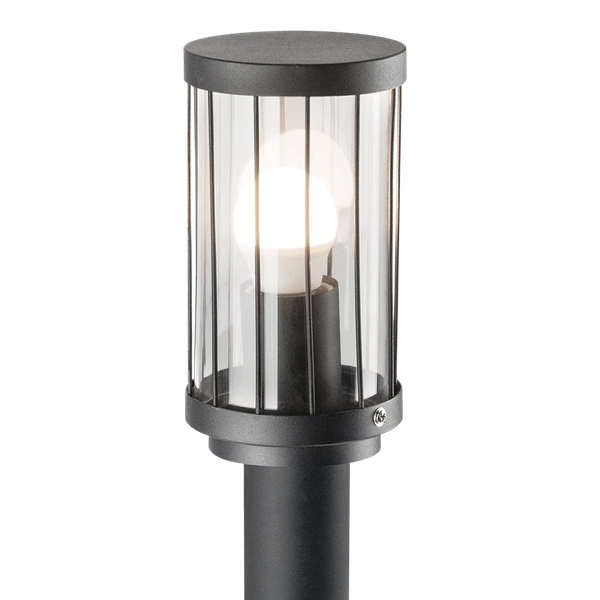 Słupek LAMPA ogrodowa FIORD 312327 Polux zewnętrzna OPRAWA stojąca outdoor IP44 czarny